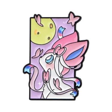 Imagem de Pins De Esmalte De Desenho Animado De Elfo E Animal De Anime, Broche D