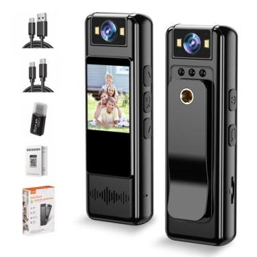 Imagem de Filmadora Corporal Mini FATONIO 1080P com Memória de 128GB