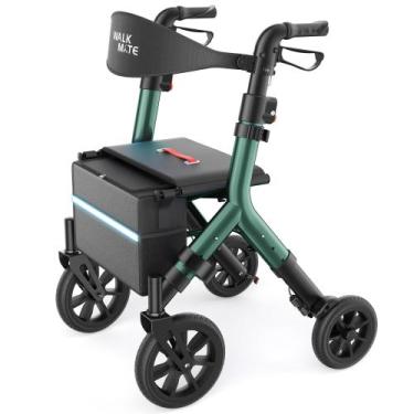 Imagem de Andador Rollator WALK MATE com Assento Ajustável e Rodas de 25 cm