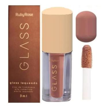 Imagem de Gloss Laqueado Glass Ruby Rose Brilho Labial Feminino BG02