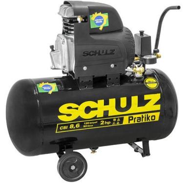 Imagem de Compressor De Ar Pratiko 110V Csi 8,6/ 25 Litros 2hp Schulz