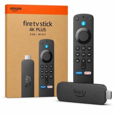 Imagem de Fire TV Stick 4K Plus Amazon Streaming Wi-Fi 6 Alexa Controle Voz Dolb