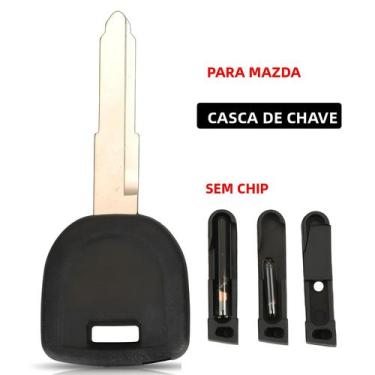 Imagem de Capa/Carcaça Para Chave Transponder Mazda MAZ24R (10 Peças) Compatível