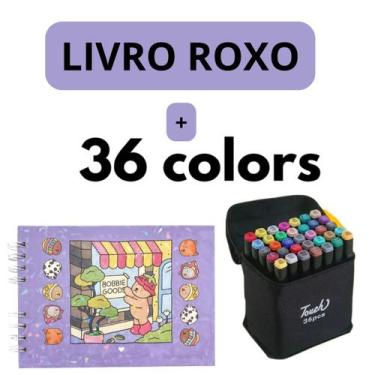 Imagem de Livro Colorir Bobbie Goods Original Kit Canetas Desenho Imaginação Did