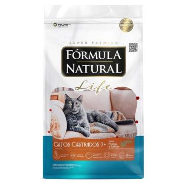 Imagem de Ração Fórmula Natural Life Gatos Castrados 7+ Frango E Salmão 1Kg - FO