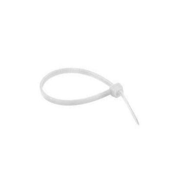 Imagem de Abraçadeira de Nylon Branca 2,5mm x 200mm - Pacote com 100 Unidades - 