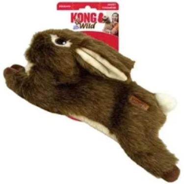 Imagem de Brinquedo Pelúcia Kong Wild Low Stuff Coelho Selvagem Para Cachorro Mé