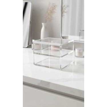 Imagem de Organizador De Maquiagem Acrílico 2 Gavetas Modular - Congratulations 