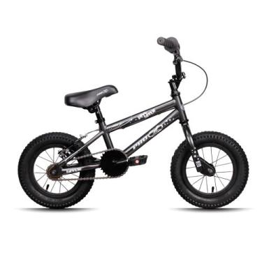 Imagem de Bicicleta pro x infantil bmx serie 12 v-brake aro 12 cor:preto, PRETO