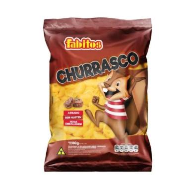 Imagem de Salgadinho Fabitos 80g Churrasco C/ 10 Unidades