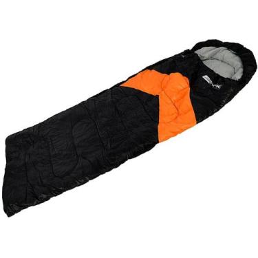 Imagem de Saco de Dormir Viper Preto e Laranja - 230100-PRLJ - Nautika