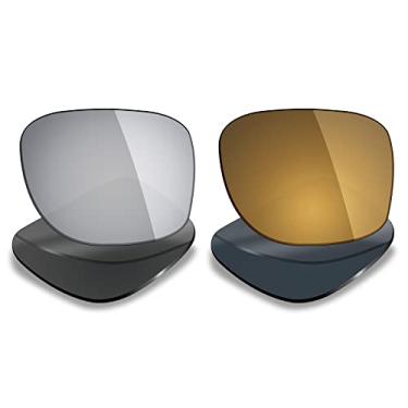 Imagem de Mryok 2 pares de lentes polarizadas de substituição para óculos de sol Oakley Holbrook XL – Opções