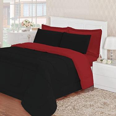 Imagem de Edredom Cama Colchão Casal Com jogo de Lençol Leve Para Verão