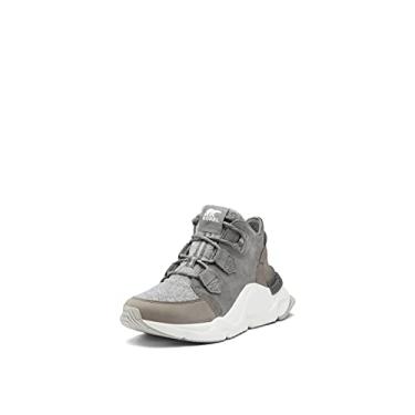 Imagem de Sorel Bota feminina Kinetic Rngd Caribou Botas de inverno de couro imperme veis, Pedreira, sal marinho, 6