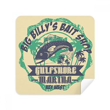 Imagem de Fish Coconut Pano de limpeza de tela Tropical, tecido de camurça, pacote com 2