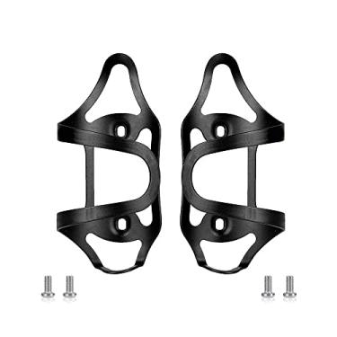 Imagem de BBxunsless 1 par de suporte de garrafa de água de liga de alumínio para bicicleta com parafusos, abertura esquerda e direita, gaiola de água para bicicletas de montanha e estrada