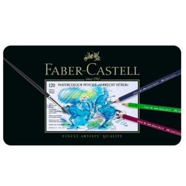 Imagem de Lápis Faber-Castell Albrecht Durer Aquarelável - Estojo Metálico com 120 Cores - Ref 117511