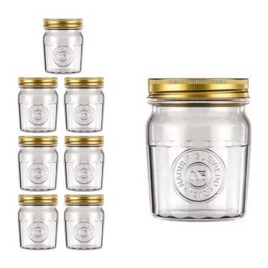 Imagem de Pote Americado Vintage Retro Tampa Biscoito 500ml Nadir 7Un