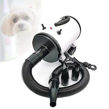 Imagem de YANI Soprador ABS de material retardador de chamas para cães, soprador de secador de cachorro com temperatura ajustável profissional com design de roda, alça ergonômica para cães grandes, médios e pequenos