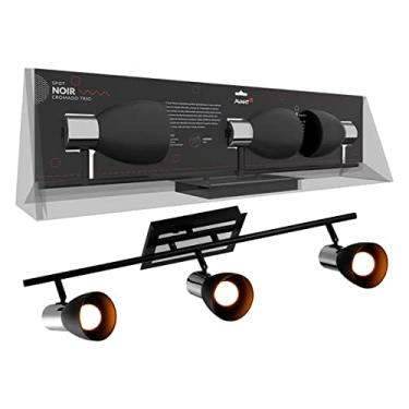 Imagem de Spot Noir, Direcionável, 3x, Soquete E27, Preto Fosco, Cromado, Avant