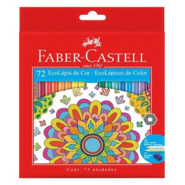 Imagem de Lápis 72 Cores + Apontador Ecolápis Faber Castell - Faber-Castell