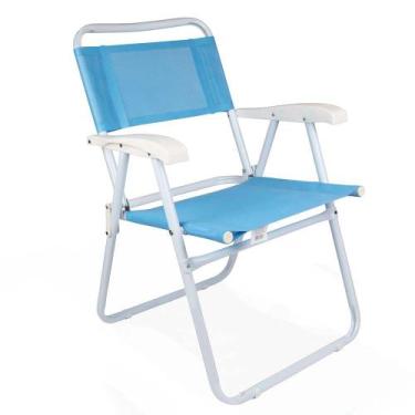 Imagem de Cadeira Master Aço Fashion - Azul - Mor