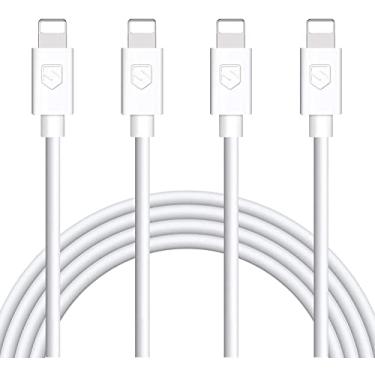Imagem de Carregador de iPhone, pacote com 4 cabos Lightning para USB de 1,8 m, compatível com iPhone X, 8, 8Plus, 7, 7Plus, 6, 6Plus, 6S, 6SPlus, 5, 5S SE, iPad, iPod