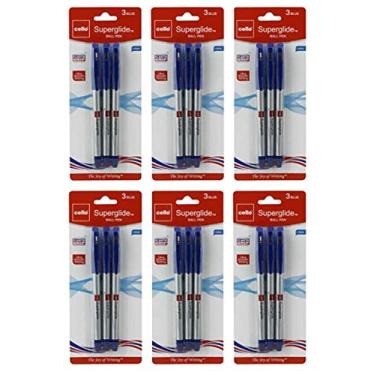 Imagem de Cello Caneta Superglide azul, pacote com (6)