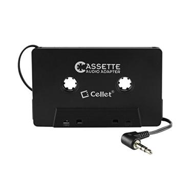 Imagem de Cellet Adaptador de áudio para auxiliar de cassete de carro com conector de fone de ouvido de 3,5 mm para veículo compatível com iPhone iPod MP3