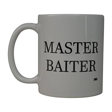 Imagem de Caneca de café Rogue River Fishing Fish Master Baiter, ótima ideia de presente para homens, ele, pai, vovô, pescador (mestre)