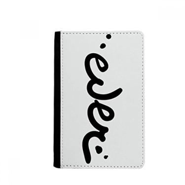 Imagem de Ever Funny Quote Handwrite Style Passport Holder Notecase Burse Wallet Cover Card Purse, Multicolor
