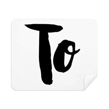 Imagem de DIYthinker Para Citação Estilosa Estilo Escrita à Mão Pano de Limpeza 2 Peças Tecido de Camurça