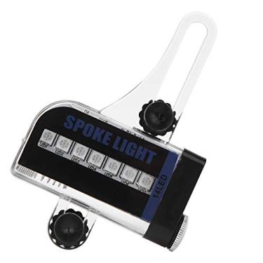 Imagem de Luzes de roda de bicicleta,bicicleta ¨¤ prova d'¨¢gua lado duplo 14LED RGB Spoke Light fio acess¨®rio de lampada 30 padr?es brilhantes divertidos luzes de pneu de seguran?a para mountain bike, Raio