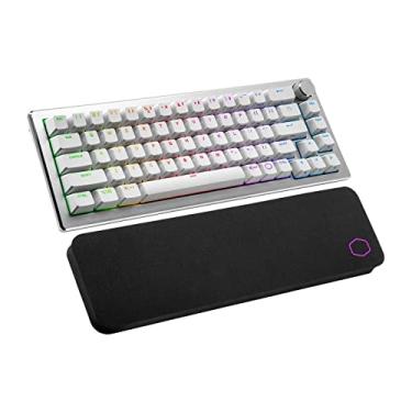 Imagem de Cooler Master CK721 Teclado de interruptor vermelho mecânico sem fio híbrido branco com formato de 65%, conectividade USB-C e mostrador de 3 vias