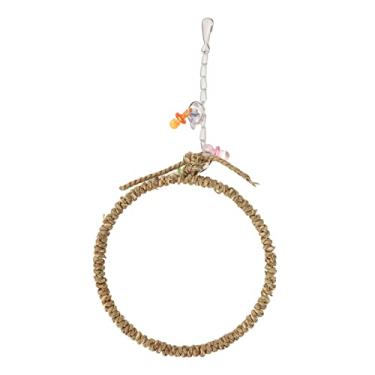 Imagem de Poleiro de Corda para Pássaros, Corda de Algas Marinhas para Pássaros, Poleiro, Anel para Pendurar, Brinquedo para Pássaros, Gaiola, Brinquedos para Mastigar, para Calopsitas,