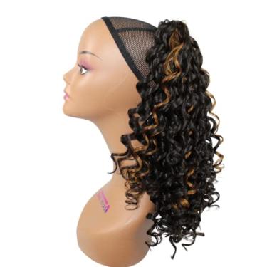 Imagem de Aplique Rabo de Cavalo Themis 50cm Charming Hair (Mechas Castanho e Loiro Mel #SP4/27)