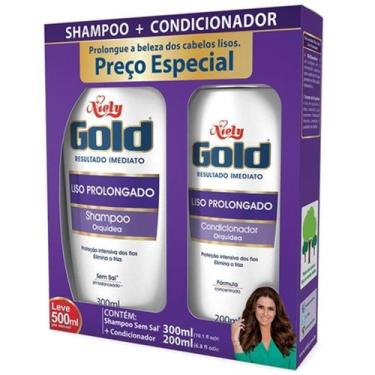 Imagem de Kit Shampoo + Condicionador Liso Prolongado Orquídea - Niely Gold