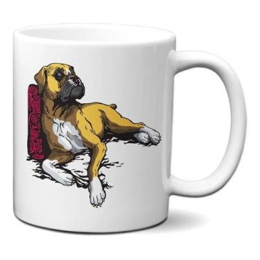 Imagem de Caneca Cachorro Boxer Dog Presente Criativo Cão De Raça