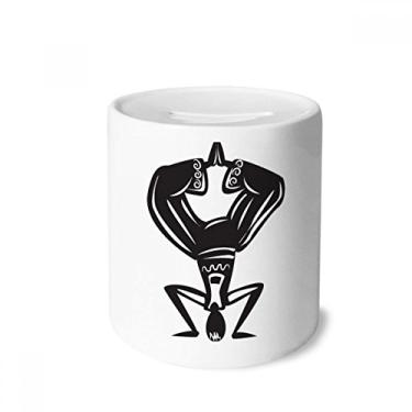 Imagem de DIYthinker Dance Outline Celebre o México Mexicano Caixa de Dinheiro Caixa de Cerâmica Porta-Moedas Presente