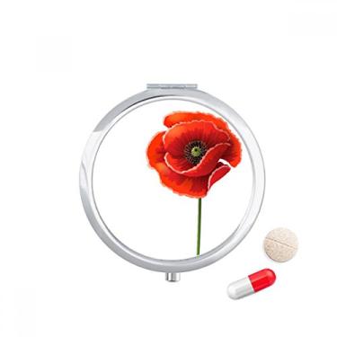 Imagem de Caixa de armazenamento de medicamentos Red Flower Art Painting milho Simplicity