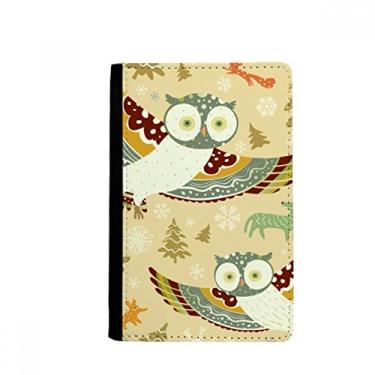 Imagem de Lovely Birds Owls Porta-passaporte estampa floral Notecase Burse carteira carteira porta-cartões