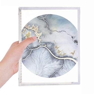 Imagem de Caderno de sombreamento em aquarela abstrata com folhas soltas diário recarregável