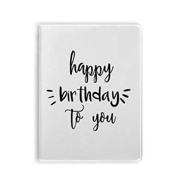 Imagem de Caderno de anotações Happy Birthday Celebrate com citações em forma de goma
