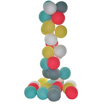 Imagem de Cordão de Luz Led Moscou Kit 20 Bolas à Pilha Cormilu Multicor