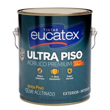 Imagem de Tinta Acrílica Piso Premium Eucatex Cor Vermelho Segurança Resistente