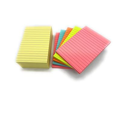 Imagem de Post-it Observa es, 10 x 15 cm, 1000 folhas, cores sortidas, 10 blocos