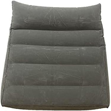 Imagem de Travesseiro De Cama Inflável Portátil Almofada Ortopédica Cunha De Cabeceira Para Trás Ou Descanso Para Os Pés Para Leitura De Sono De Refluxo Ácido De Perna,Cinza Escuro,bonny369