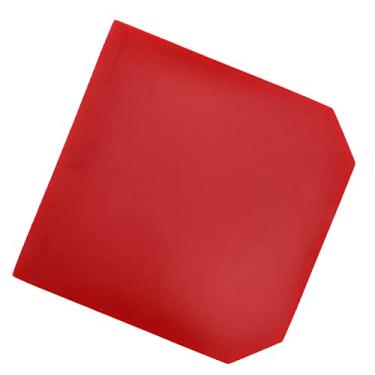 Imagem de Raquete de tênis de mesa de borracha, esponja elástica de boa tensão morcego de ping pong superfície macia de borracha para treinamento de competição (vermelho)