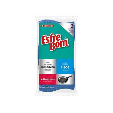 Imagem de EsfreBom - Esponja Abrasiva não Risca, Embalagem com 3 Unidades, Bettanin