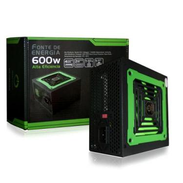 Imagem de Fonte De Alimentacao One Power Gamer Atx 600W Reais Mp600w3i